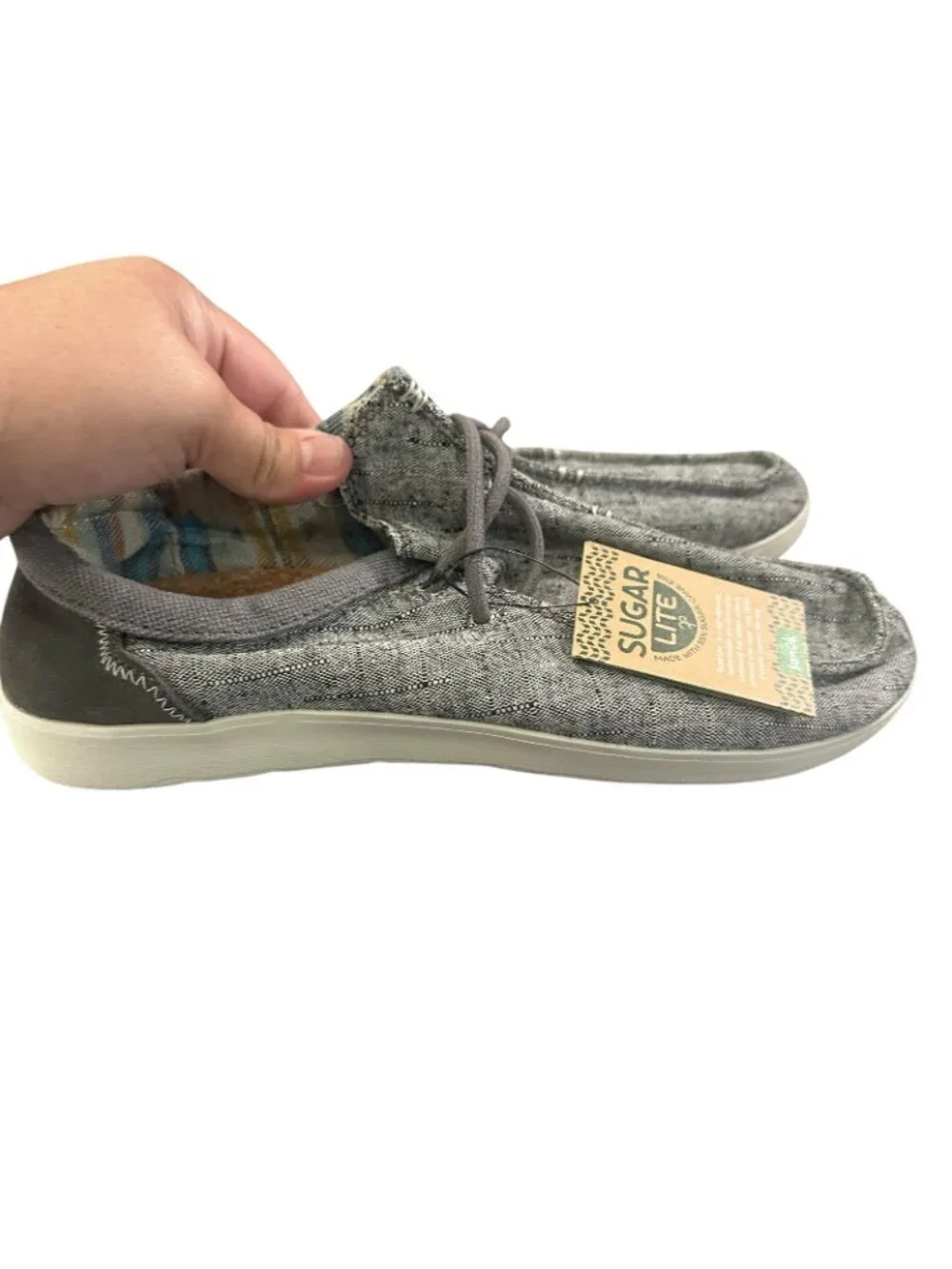 Sanuk Shaka Lite 2 SL Washed Black Slip On Shoes Women’s Size 10 NEW NWT